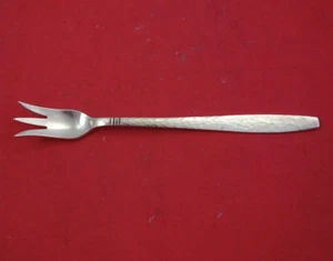 Swedish Modern By Allan Adler Sterling Cocktail Fork Heavily Hammered 6 1/8" - Picture 1 of 2