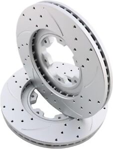 Front Drilled Slotted Disc Brake Rotors Fit for 1998-2003 Infiniti QX4,31250