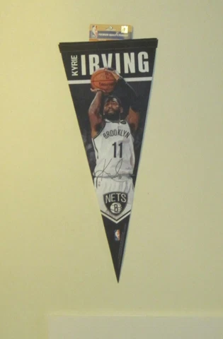 BROOKLYN NETS KYRIE IRVING #11 ROLL AND GO 12' X 30"  PLAYER PENNANT NEW Cover