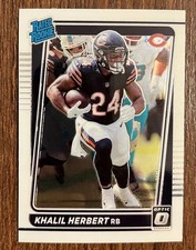 2021 Donruss Optic Khalil Herbert Rookie Card #293 - Chicago Bears