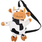 Cow Stuffed Animal Cross Body Bag Plush Purse for Women and Girls