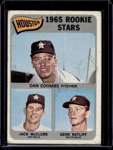 Dan Coombs Jack McClure Gene Ratliff Houston Astros Rookies 1965 Topps #553 VG - Picture 1 of 2