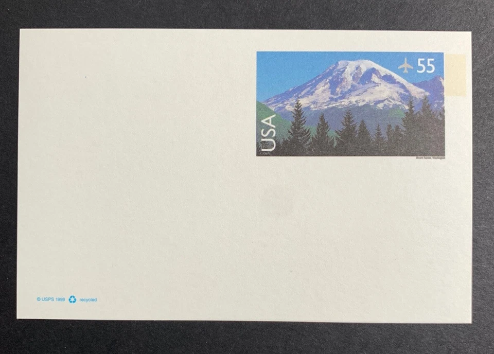 U.S. Stamps SC #UXC27 Mount Rainier 55¢ Air-Postal Card MNH - Image 1 of 1