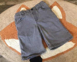 365 Kids Boys Size 5T Solid Gray Jean Shorts W/Pockets. #339 - Picture 1 of 3