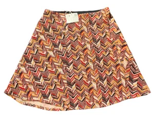 Zara Size S Colorful Herringbone Mini Skirt NWT - Picture 1 of 10