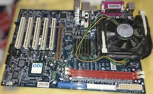 Placa base retro Pentium 4 QDI P4I848P Pro socket 478, AGP, ATX, DDR400 - Imagen 1 de 1