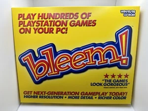 Bleem! PC Big Box! ¡Posee un pedazo de historia! Windows 95 98 RARO solo anuncio disponible - Imagen 1 de 4