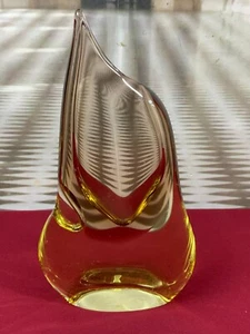 ZBS BÖHMEN VASE TISCHVASE AUS GLAS KÜNSTLERGLAS 28cm HOCH 1,9kg - Bild 1 von 7