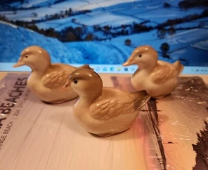 Vintage Homco 3er Set kleine Vogelente Wassergeflügel Figuren Japan Porzellan - Bild 1 von 22