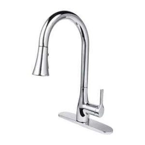 Classic Series Single-Handle Standard Kitchen Faucet in Chrome - Picture 1 of 6