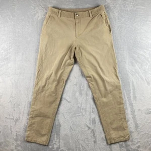Lululemon ABC Pants Mens 32x32 Beige Commission Classic Golf Chino Cotton Nylon - Picture 1 of 10