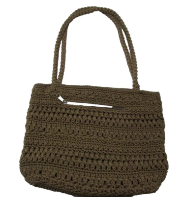 Croft & Barrow Café Marrón Croft Tejido Croft Bolso de Hombro Cartera Bolso de Mano * Foto 1 de 4