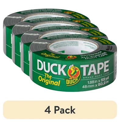 (4 pack) The Original Duck Tape Brand Duct Tape, 1.88 in. x 55 yd., Silver - Image 1 of 4