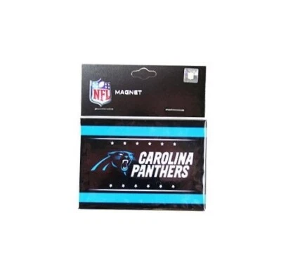 Carolina Panthers Official Merch Fan Gear Geo Magnet Rectangle Size 3.5" x 2.5" - Image 1 of 2