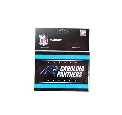 CAROLINA PANTHERS GEO MAGNET RETANGLE SIZE: 3.5" BY 2.5" NEW Cover