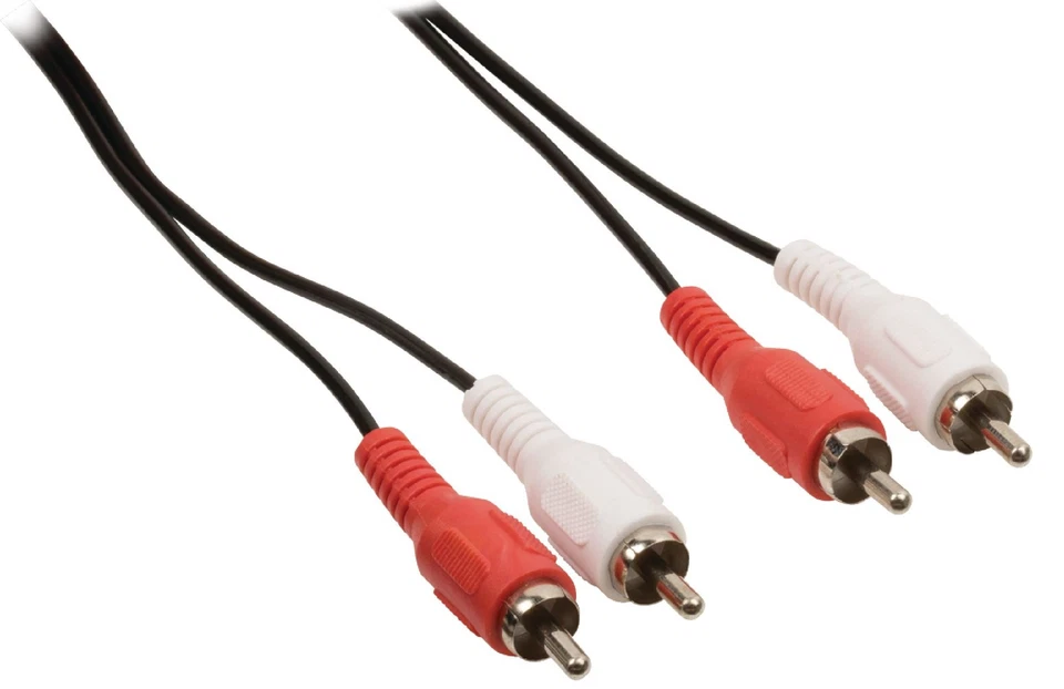NEDIS CAVO PROLUNGA AUDIO RCA 2x STEREO MASCHIO MASCHIO NERO DIRITTO CABLE 1,5 metri