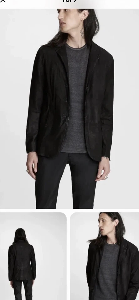 John Varvatos Collection Hookandbar Suede Jacket. 52/42/L. $1898 - Image 1 of 4