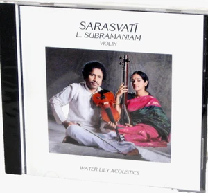 WATER LILY CD WLA-ES-24-CD: L. & Viji Subramaniam – Sarasvatī - 1992 SEALED - Picture 1 of 2