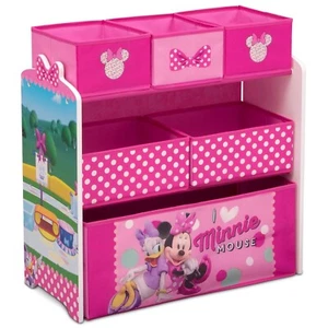 Delta Children Disney Minnie Mouse 6 Bin Design and Store Toy Organizer - Picture 1 of 8