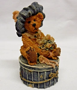 1993 Bearstone Boyds Bear Victoria Jewelry Trinket Figurine Cottagecore box &COA - Picture 1 of 5