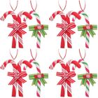 8 Pcs Xmas Hanging Decor Lollipop Christmas Tree Ornaments Soft Clay Pendant