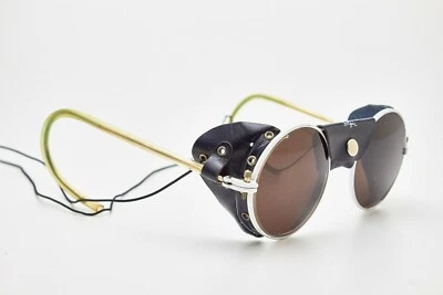 Óculos redondos vintage década de 1980 armação redonda SOLGIR Sci Snow Sport - Imagem 1 de 4