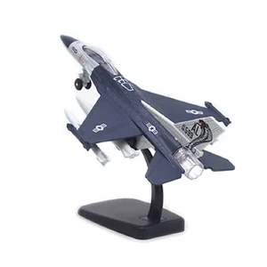 1/100 Fighter Aircraft F16 Jet Alloy Military Model Pull Back Simulation Plane A - Picture 1 of 11