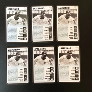 2010 Top Trumps Tournament FIFA World Cup Jairzinho 6 Card Lot Soccer - Picture 1 of 8