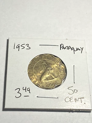 1953 Paraguay 50 Centimos - Image 1 of 2