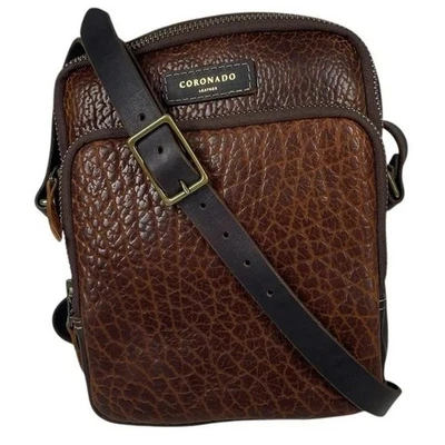 NEW Coronado Jackson Crossbody Leather Bag No 172 Bison Horween Walnut Conceal - Image 1 of 4