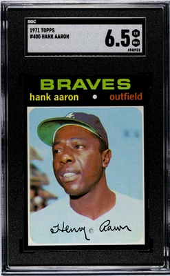 1971 Topps Hank Aaron #400 SGC 6.5 - Image 1 of 2