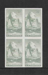 UNITED STATES SCOTT 763 MNH BLOCK/4 - 1935 8c SAGE GREEN - NATIONAL PARKS ISSUE - Picture 1 of 2