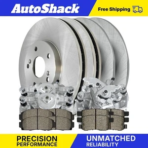 Front Rear Brake Rotors Ceramic Pads Calipers for 2010-2012 Honda Accord - Picture 1 of 7
