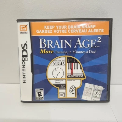Brain Age 2: More Training in Minutes a Day (Nintendo DS, 2007) CIB Complete - Image 1 of 4