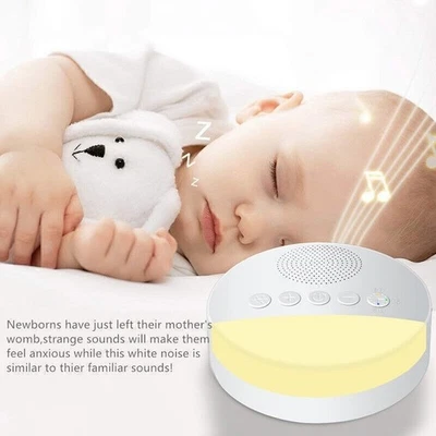 Baby Sleep Aid Instrument Music White Noise Machine USB Rechargeable Night Lamp - image 1 of 4