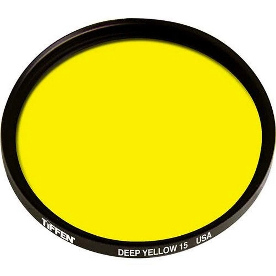 Tiffen Deep Yellow 49mm Camera Lens Filter for Black and White Photography - Image 1 of 1