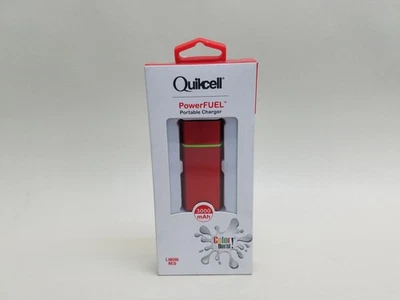 New Quikcell C-PF3000-RED Colour Burst PowerFuel 3000mAh Portable Power Bank - Image 1 of 3