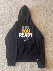 NIKE "ARE YOU READY" HOODED HOODIE PULLOVER SWEATSHIRT YOUTH LARGE - Picture 1 of 4