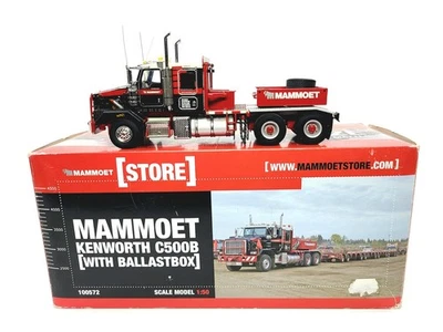 Camión Kenworth C500B con caja de lastre - Mammoet - WSI escala 1:50 modelo #02-1246 Foto 1 de 4