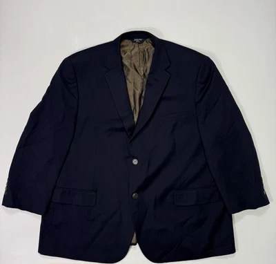 Chaqueta Blazer Joseph & Feiss Dorado Traje Para Hombre Años 50 Azul Marino Negocios Informal Foto 1 de 4