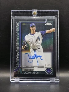 2025 Topps Chrome Randy Johnson Black Refractor Auto /10 - Diamondbacks - Picture 1 of 2