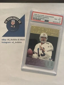 1995 Playoff Contenders #1 ‘Back-To-Back’ Dan Marino/Troy Aikman NFL PSA 8 NM 🏈 - Picture 1 of 4