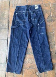 Vintage Y2K Impaq Baggy Carpenter Jeans Men’s 38x34 Grunge Skater Hip-Hop - Picture 1 of 9