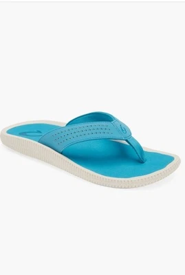 Olukai Ulele Flip Flop (Men) Size 13 Tropic Blue New $90 - Image 1 of 4