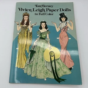 Vintage Tom Tierney Vivian Leigh Papierpuppen in voller Farbe - Buch - ungeschnitten - Bild 1 von 11