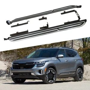 2PCS Fixed Nerf Bars Side Steps Running Boards Fits for Kia Seltos 2020-2025 - Picture 1 of 3