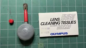 VINTAGE Lens Cleaning Tissues + Blower Brush Rubber Lens Cleaner Made in Japan - Picture 1 of 10