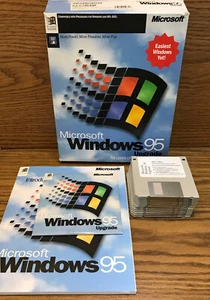 Microsoft Windows 95 Upgrade Floppy Disks and CD - Picture 1 of 7