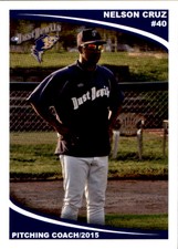 2015 Tri-City Dust Devils Grandstand #9 Nelson Cruz Pitching Coach Baseball Card