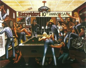 Easyriders Easy Riders 10th anniversary David Mann Art print 16x20 - Picture 1 of 1